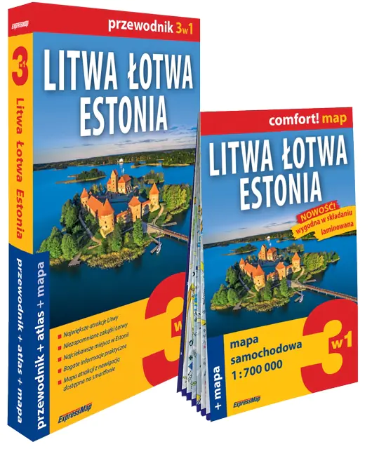 Książka - Litwa Łotwa Estonia Zestaw Przewodnikowy 3w1 2026
