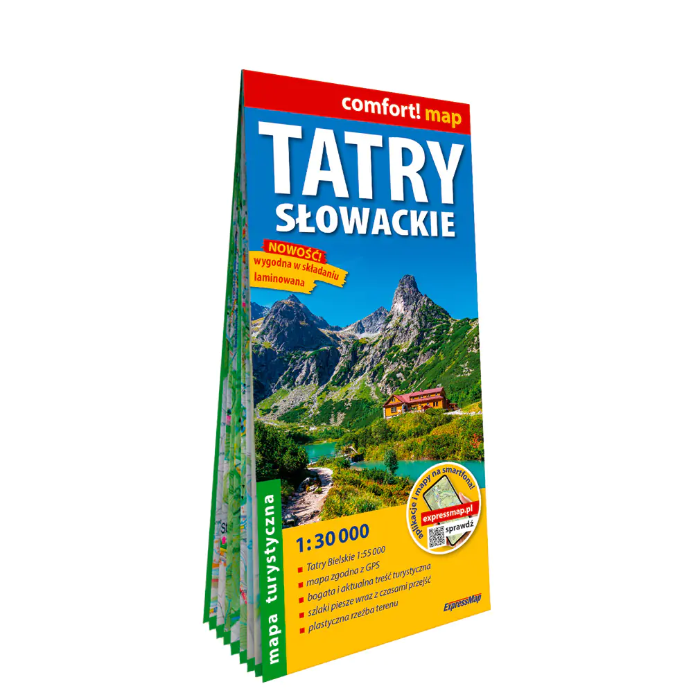 Książka - Tatry Słowackie laminowana mapa turystyczna 1:30 000 2026