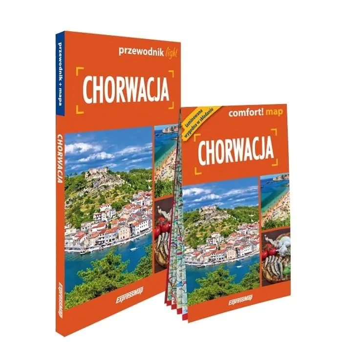 Książka - Chorwacja light: przewodnik + mapa