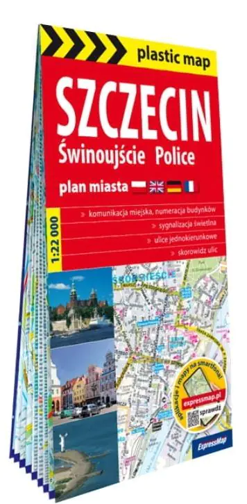 Książka - Szczecin, Świnoujście, Police. Plan miasta 1: 22 000
