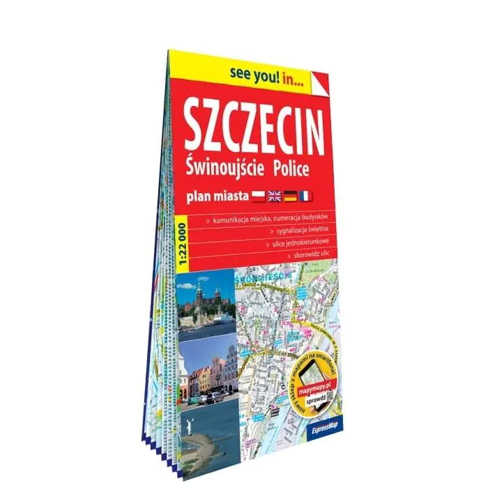 Książka - Szczecin, Świnoujście, Police. Plan miasta 1:22 000