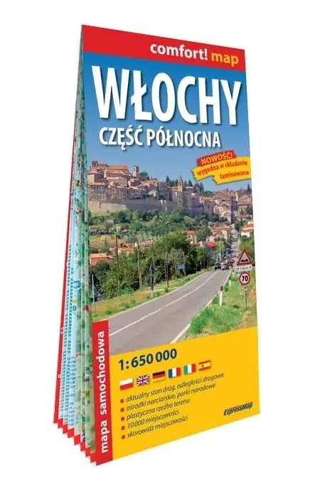 Książka - Włochy. Część północna. Mapa samochodowa 1:650 000