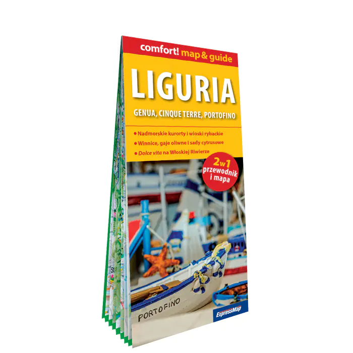 Książka - Liguria 2w1. Przewodnik i mapa