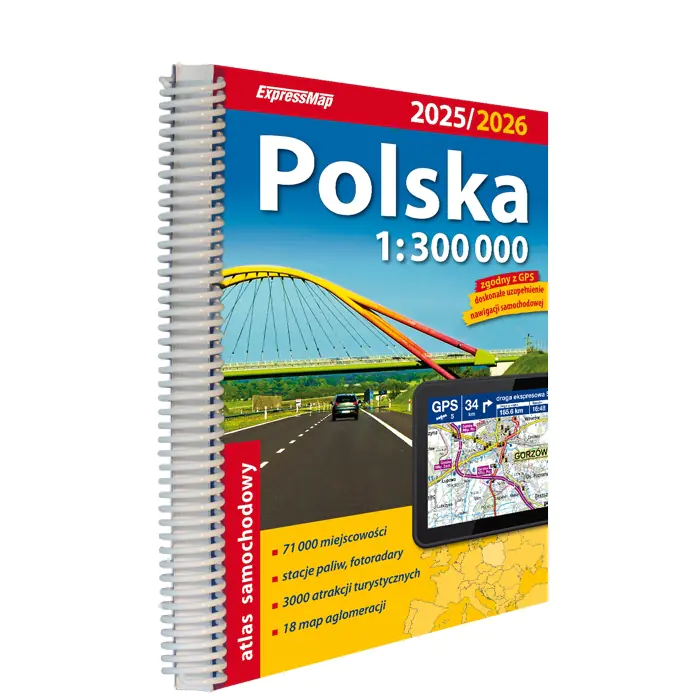 Książka - Polska Atlas Samochodowy 1:300 000