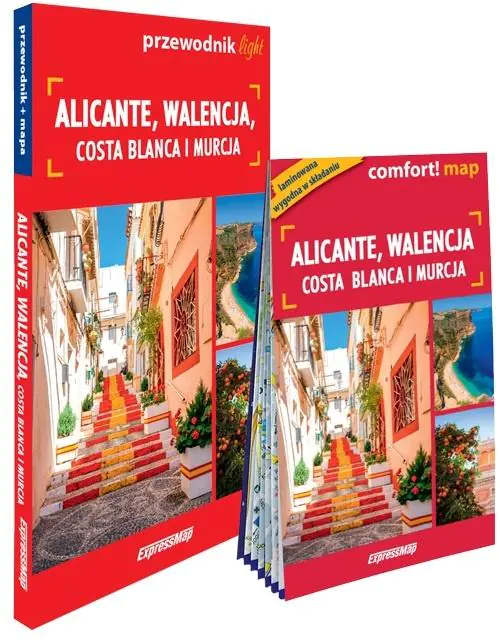 Książka - Alicante, Walencja, Costa Blanca i Murcja light: przewodnik + mapa