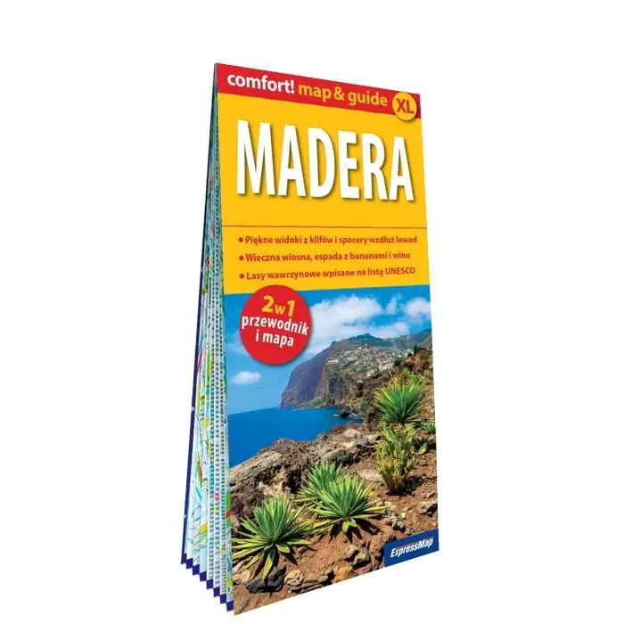 Książka - Madera laminowany map&guide (2w1: przewodnik i mapa)