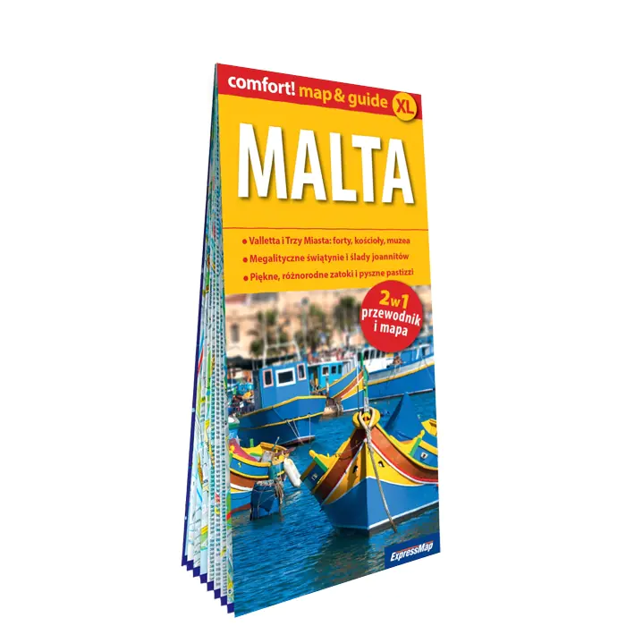 Książka - Malta laminowany map&guide XL 2w1 przewodnik i mapa
