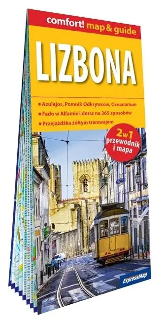 Książka - Lizbona laminowany przewodnik i mapa 2w1