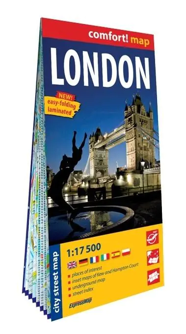 Książka - London laminowany plan miasta 1:17 500