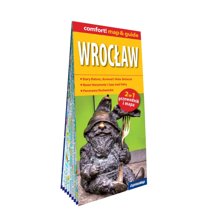 Książka - Wrocław laminowany map&guide 2w1 przewodnik i mapa