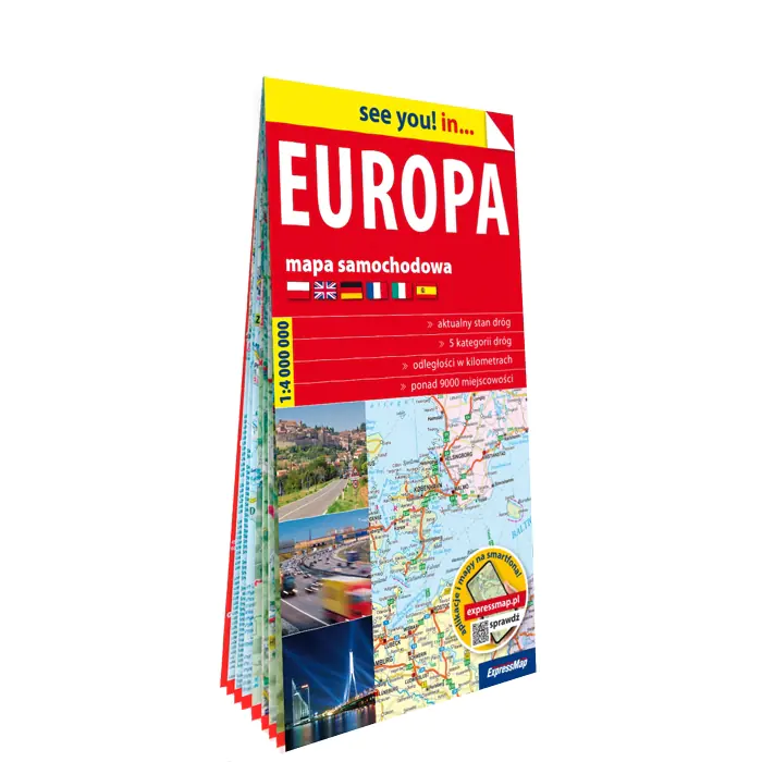 Książka - Europa mapa samochodowa 1:4 000 000
