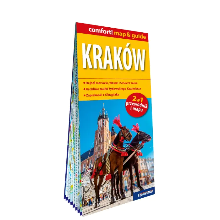 Książka - Kraków laminowany map&guide 2w1 przewodnik i mapa