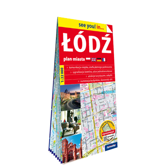 Książka - Łódź plan miasta 1:22 000