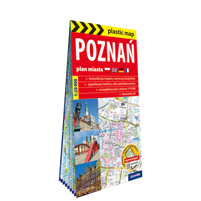 Książka - Poznań foliowany plan miasta 1:20 000