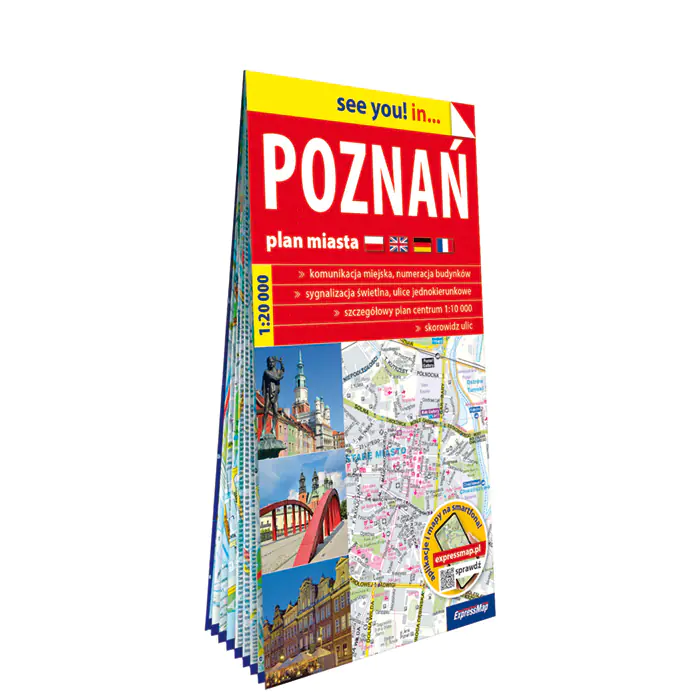 Książka - Poznań papierowy plan miasta 1:20 000
