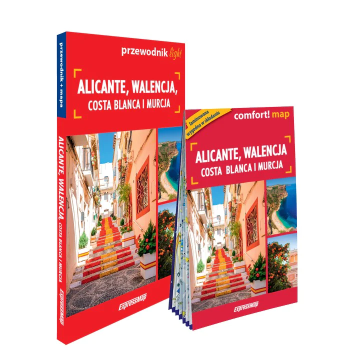 Książka - Alicante Walencja Costa Blanca i Murcja light przewodnik + mapa
