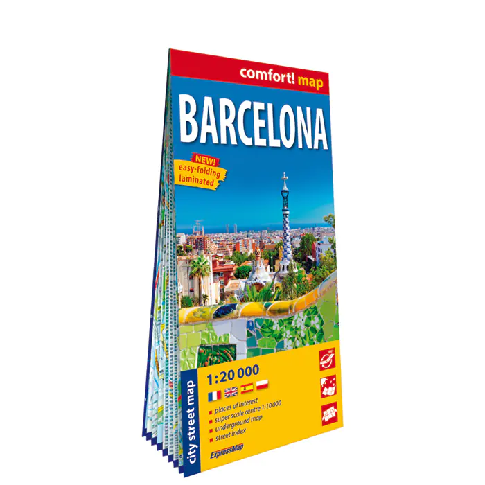 Książka - Barcelona laminowany plan miasta 1:20 000 2026
