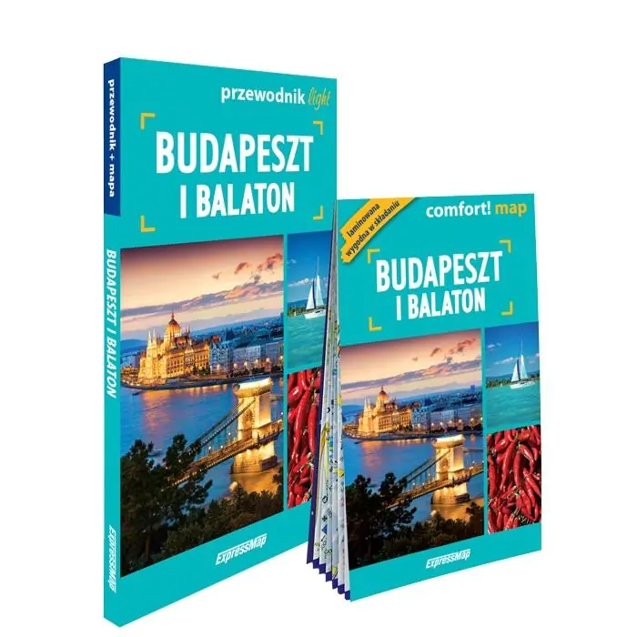 Książka - Budapeszt i Balaton light: przewodnik + mapa