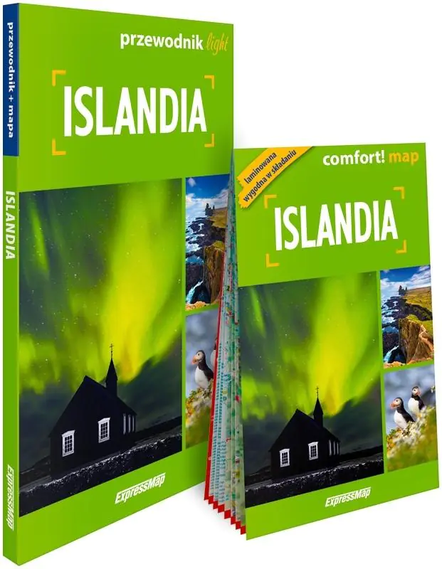 Książka - Islandia light: przewodnik + mapa