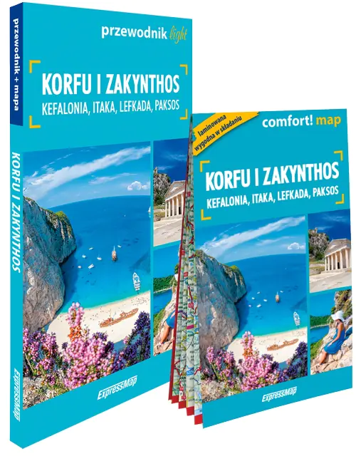 Książka - Korfu i Zakynthos zestaw przewodnikowy 2w1 light 2026