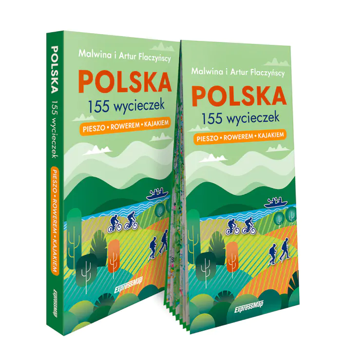 Książka - Polska 155 wycieczek pieszo rowerem kajakiem przewodnik