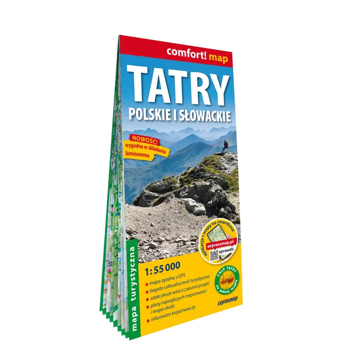 Książka - Tatry Polskie i Słowackie mapa turystyczna 1:55 000 laminat 2026