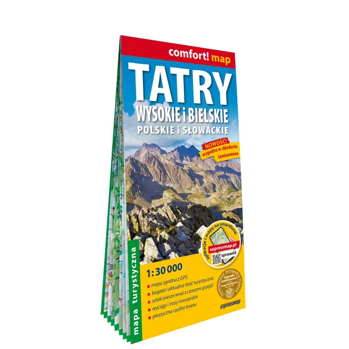 Książka - Tatry Wysokie i Bielskie Polskie i Słowackie mapa turystyczna 130 000 laminat 2026