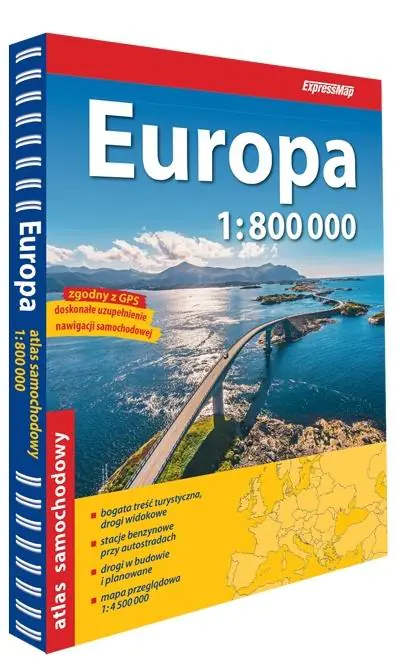 Książka - Europa Atlas Samochodowy 1:800 000  2026/2027
