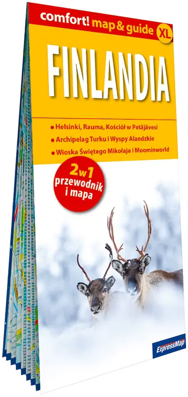 Książka - Finlandia. Laminowana mapa i przewodnik XL 2w1