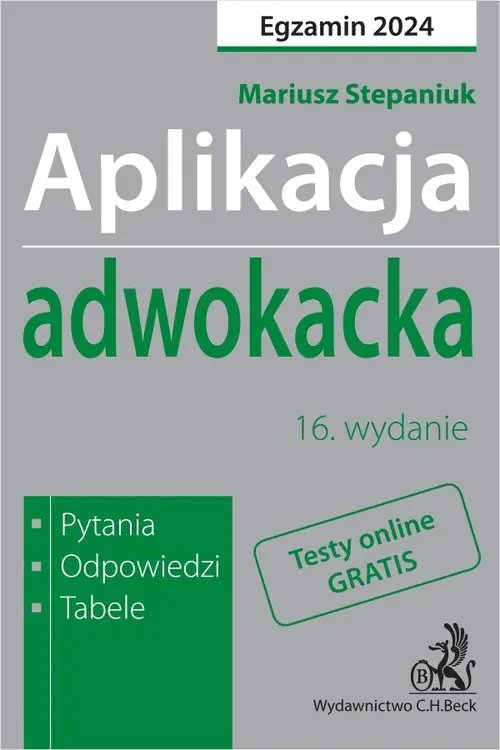 Książka - Aplikacja adwokacka 2024