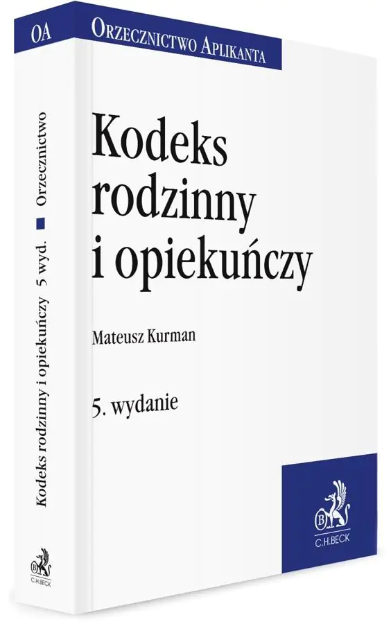 Książka - Kodeks rodzinny i opiekuńczy w.5