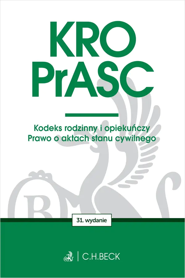 Książka - KRO. PrASC. Kodeks rodzinny i opiekuńczy. Prawo o aktach stanu cywilnego