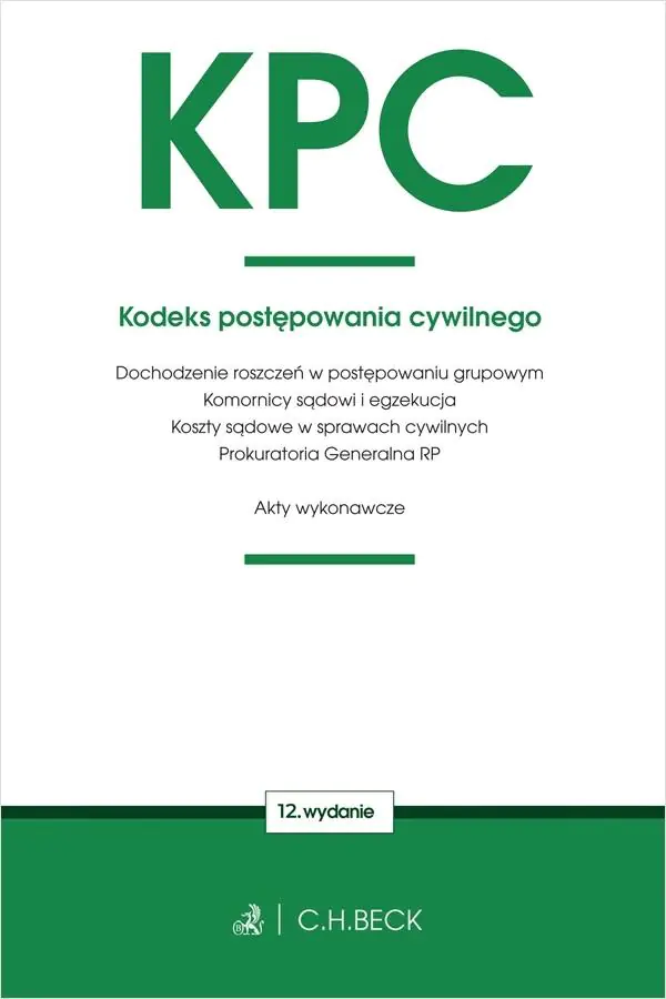 Książka - KPC. Kodeks postępowania cywilnego oraz ustawy towarzyszące