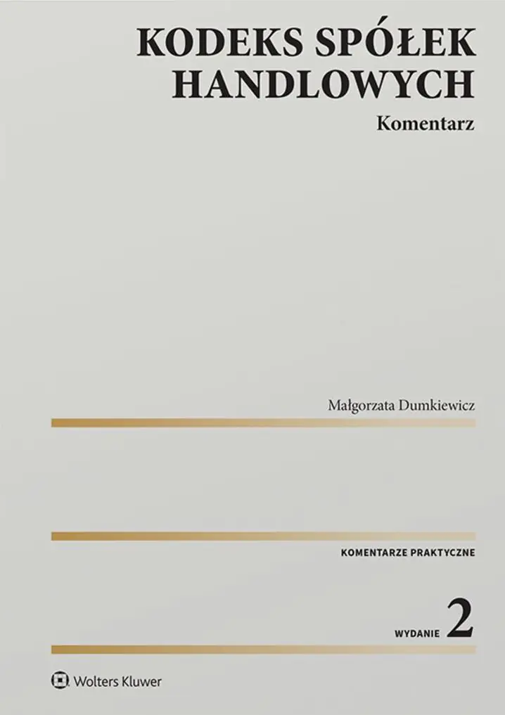 Książka - Kodeks spółek handlowych. Komentarz