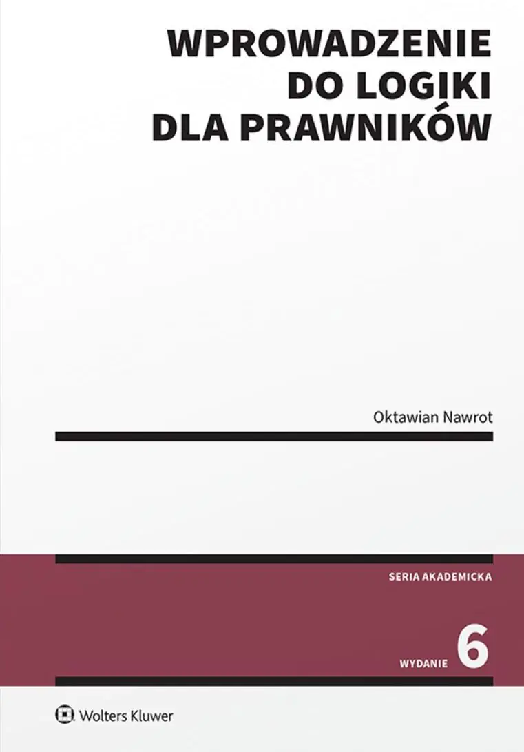 Książka - Wprowadzenie do logiki dla prawników