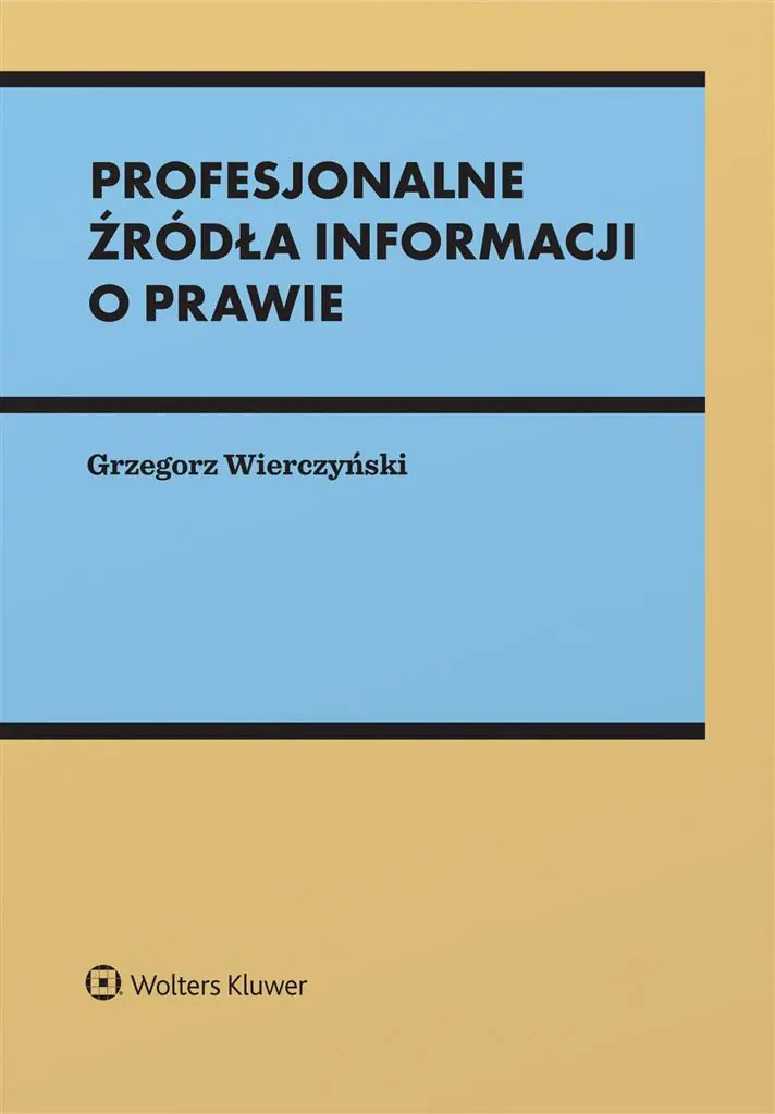 Książka - Profesjonalne źródła informacji o prawie