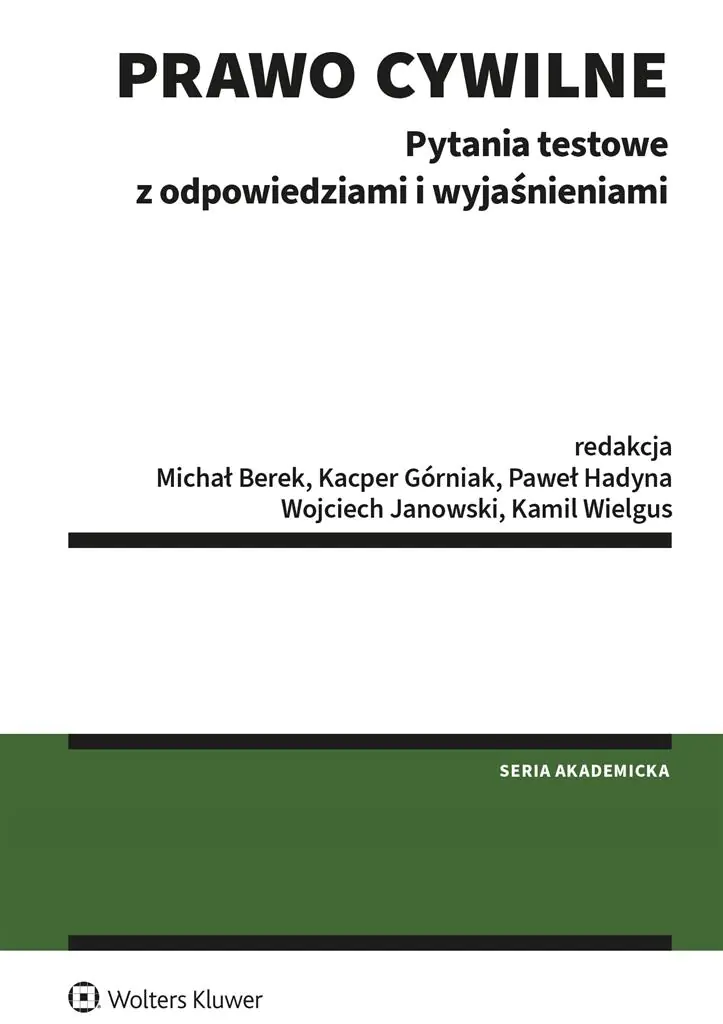 Książka - Prawo cywilne. Pytania testowe z odpowiedziami i wyjaśnieniami
