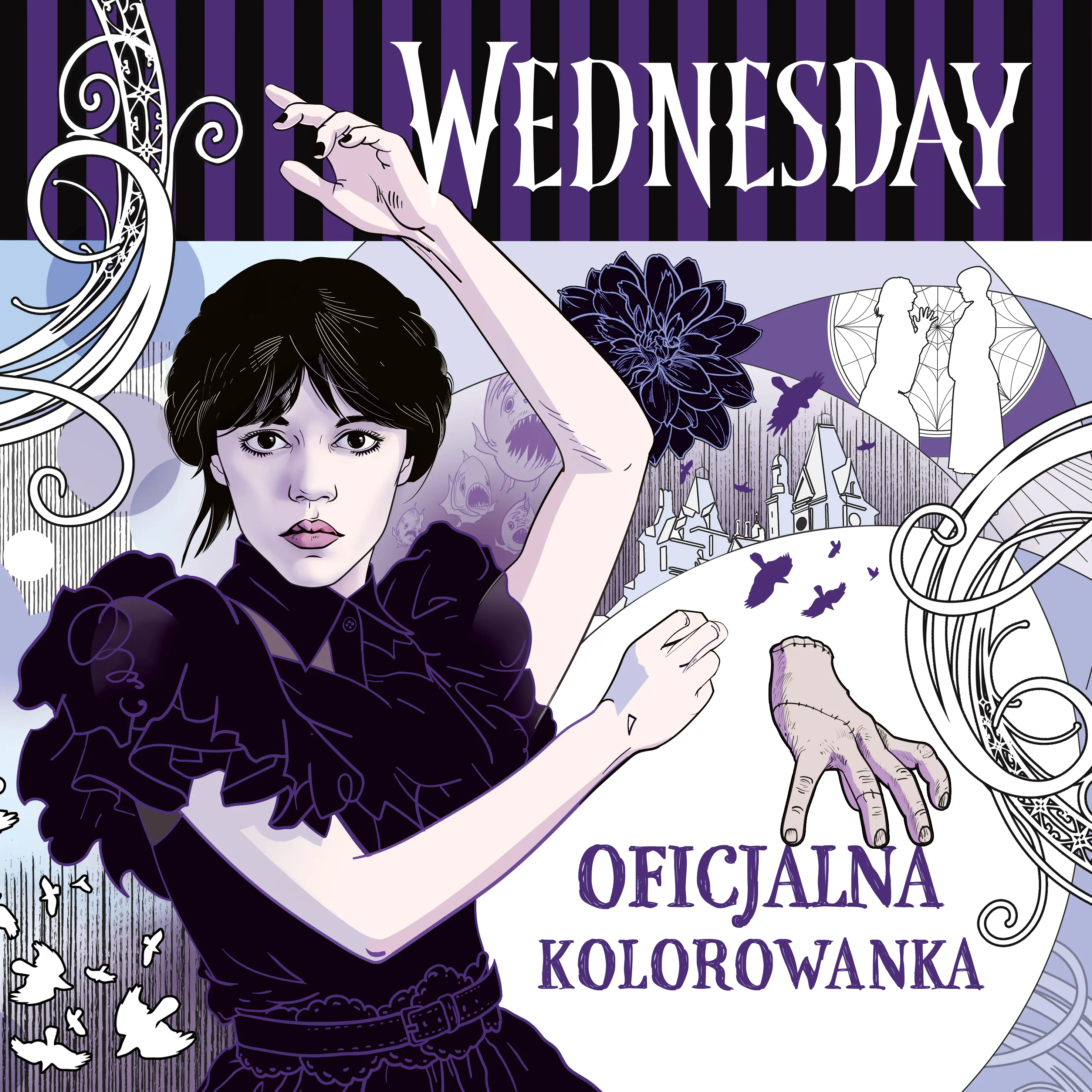 Książka - Wednesday. Oficjalna kolorowanka