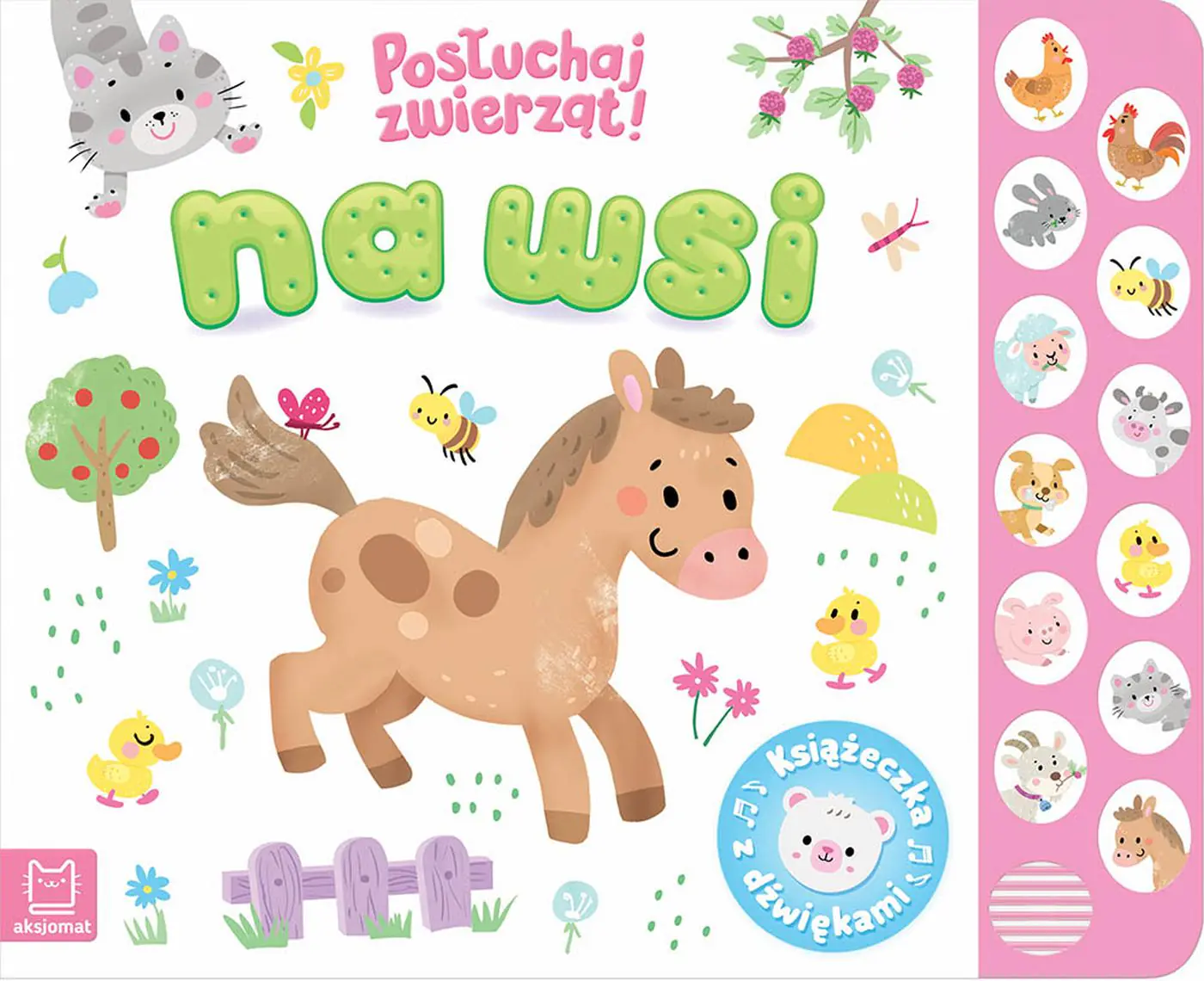 Książka - Na wsi. Posłuchaj zwierząt. Książeczka z dźwiękami