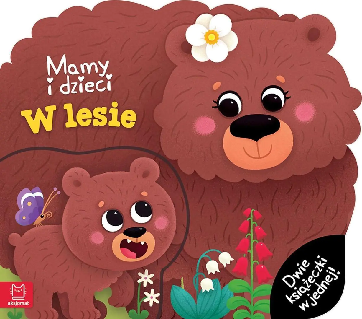 Książka - Mamy i dzieci w lesie. Dwie książeczki w jednej