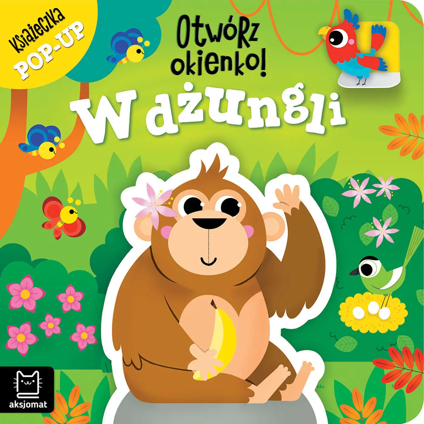 Książka - Otwórz okienko  W dżungli. Książeczka pop-up