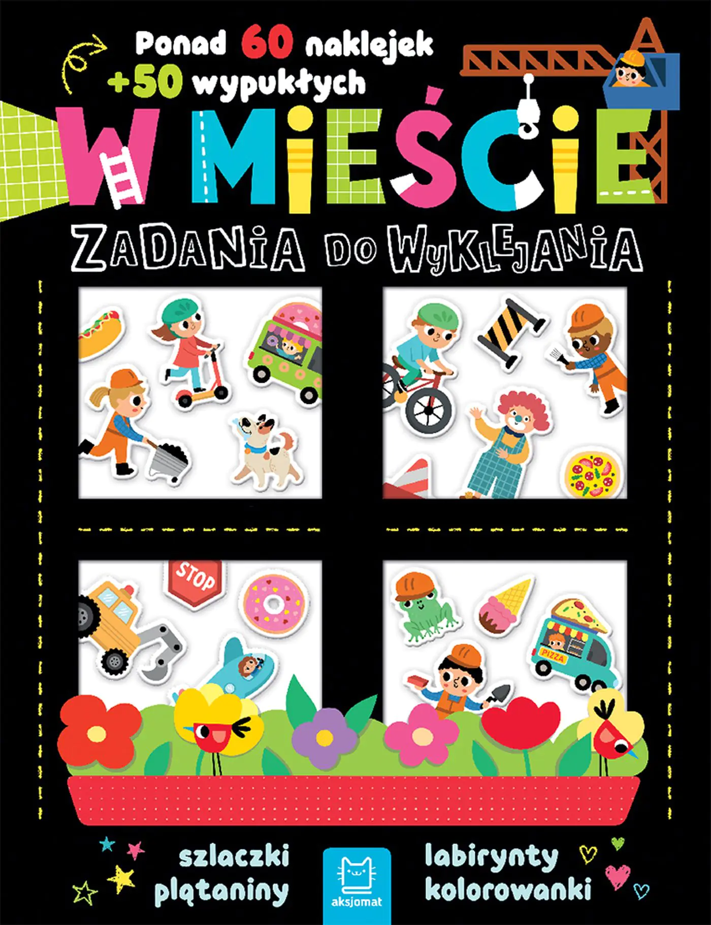 Książka - W mieście. Zadania do wyklejania