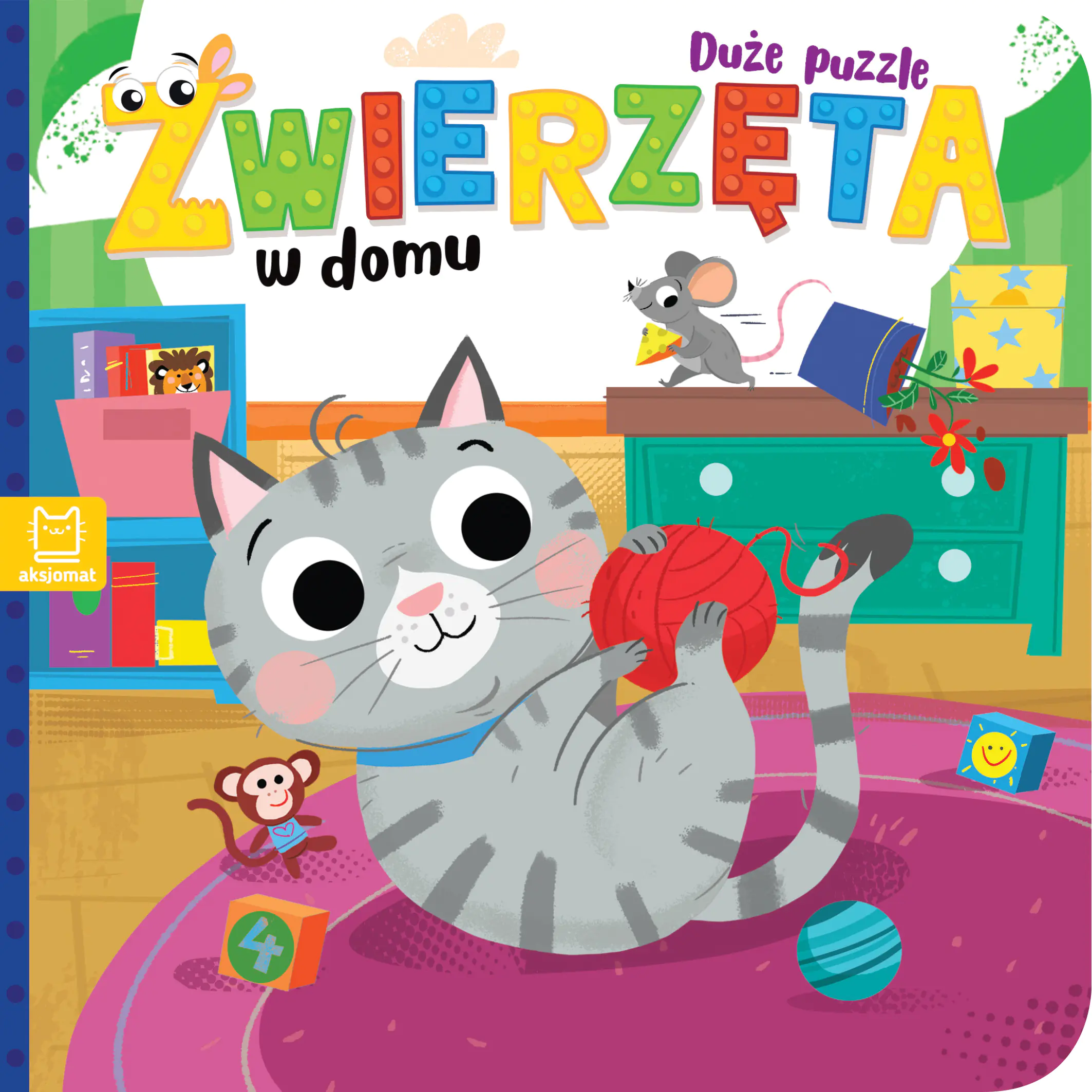 Książka - Zwierzęta w domu. Duże puzzle