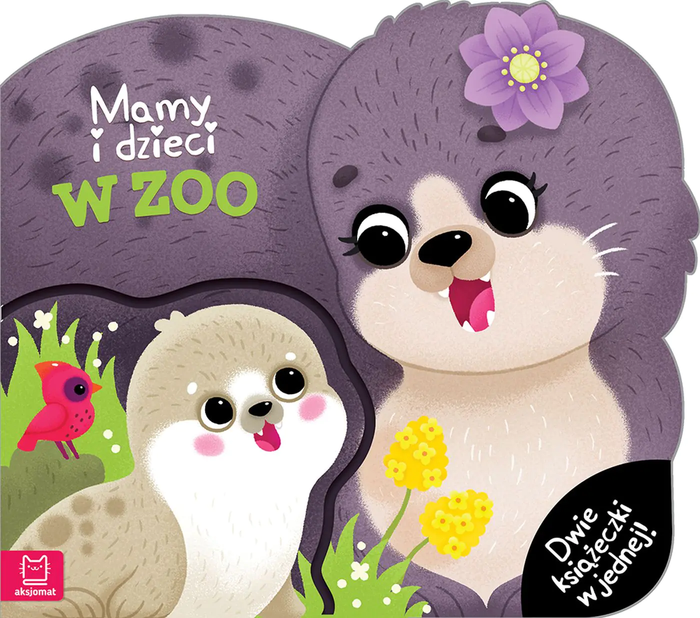 Książka - Mamy i dzieci w zoo. Dwie książeczki w jednej