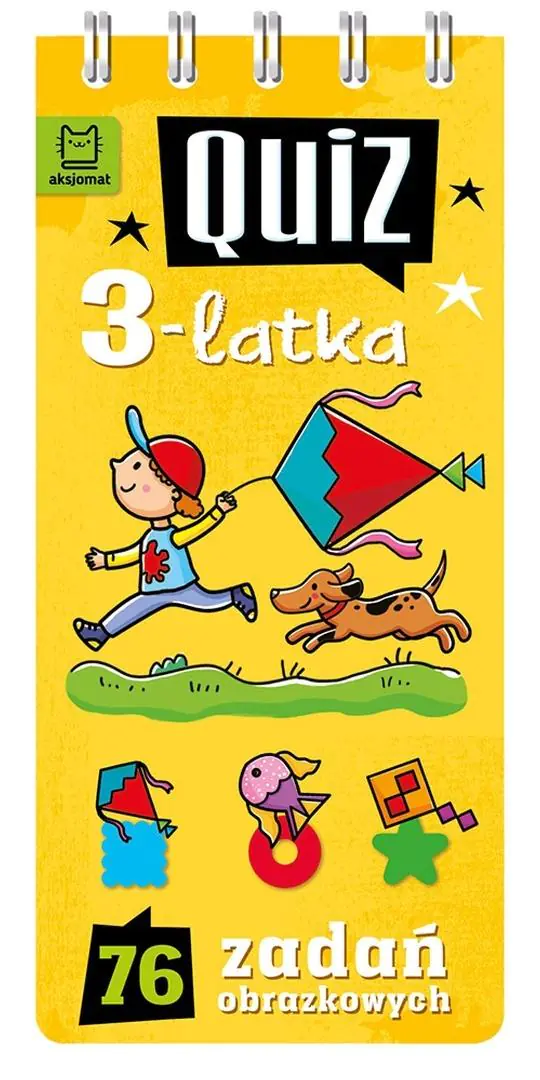 Książka - QUIZ 3-LATKA. 76 ZADAŃ OBRAZKOWYCH