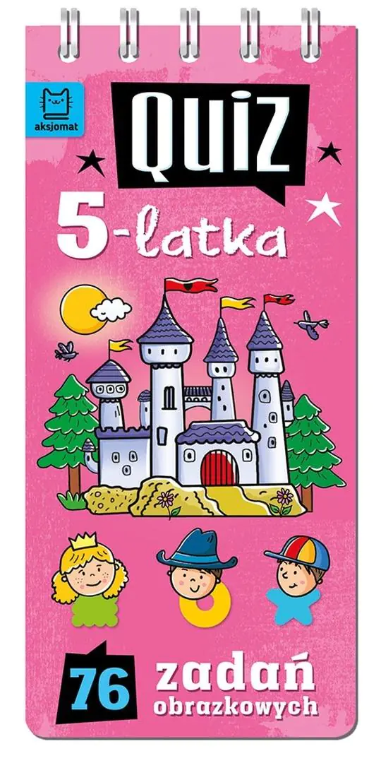Książka - QUIZ 5-LATKA. 76 ZADAŃ OBRAZKOWYCH