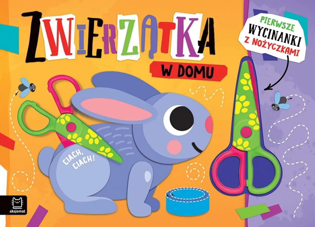 Książka - Pierwsze wycinanki z nożyczkami. Zwierzątka w domu