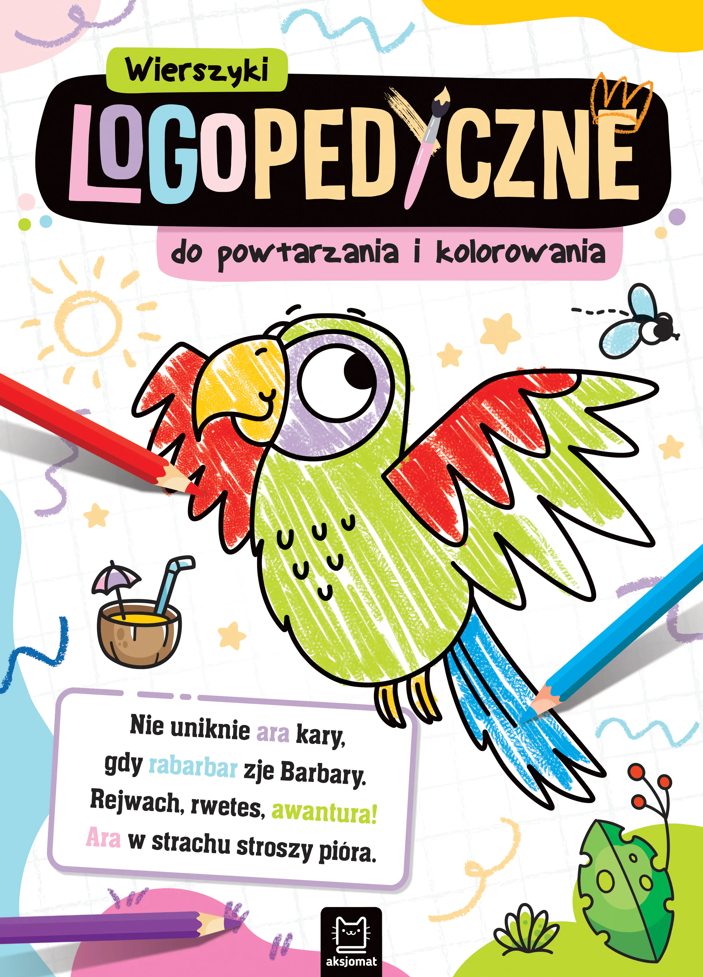 Książka - Wierszyki logopedyczne do powtarzania i kolorowania