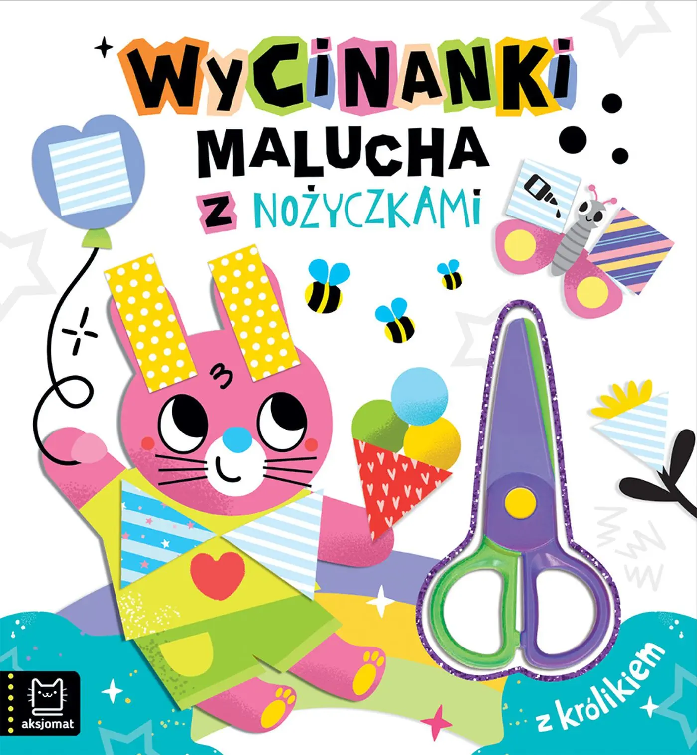 Książka - Wycinanki malucha z nożyczkami. Z królikiem
