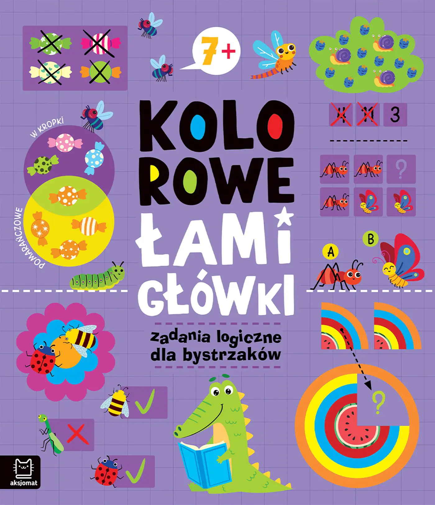 Książka - Kolorowe łamigłówki. Zadania logiczne dla bystrzaków 7